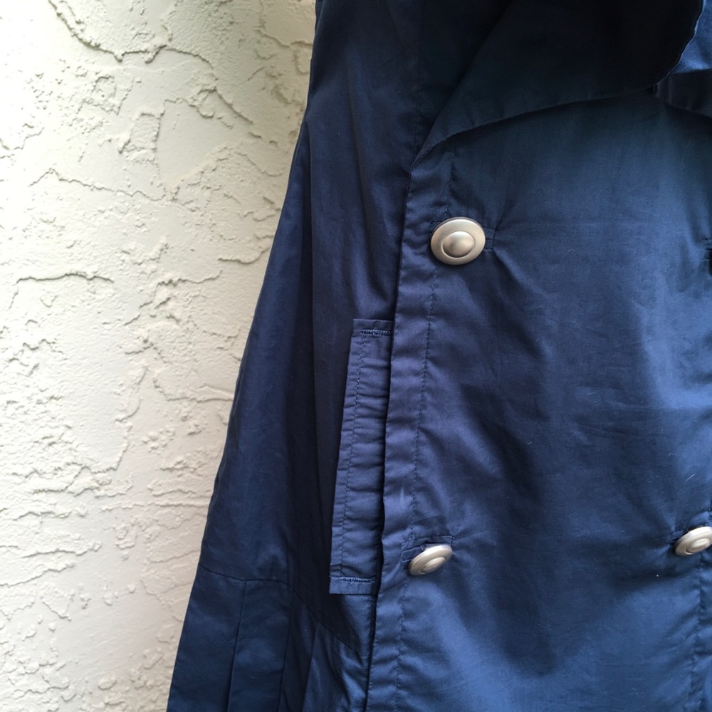 Final Sale Sleeveless Blue Khaki Dress - Picture 4 of 8